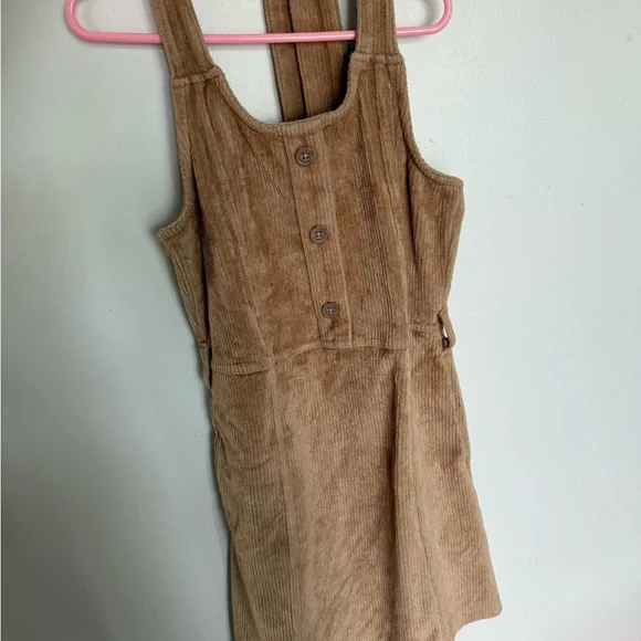 brown corduroy dress girls Dolce & Gabbana Girls Corduroy Dress in Brown main image 0